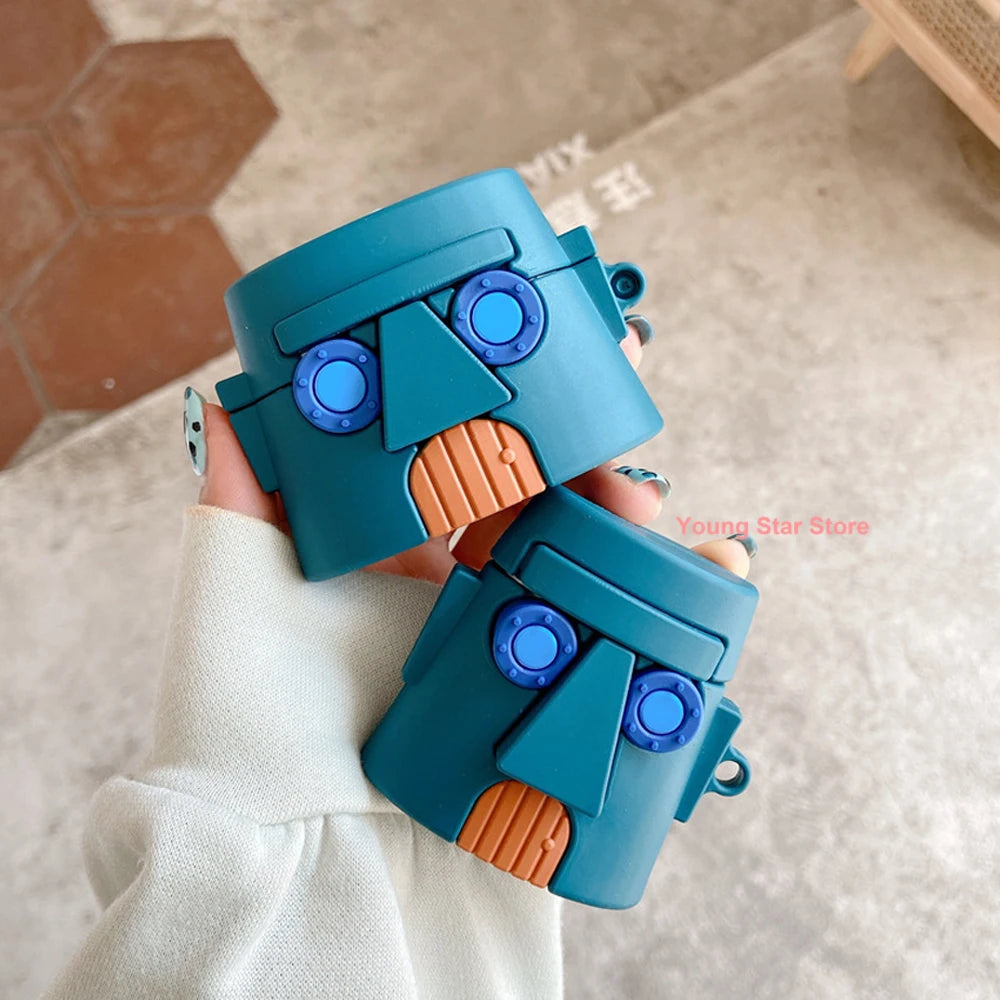 3D Earphone Case for Apple AirPods 1 2 3 Pro 2 Case Super Cute Cartoon Silicone Earphone Protective Case Headphone Accessories