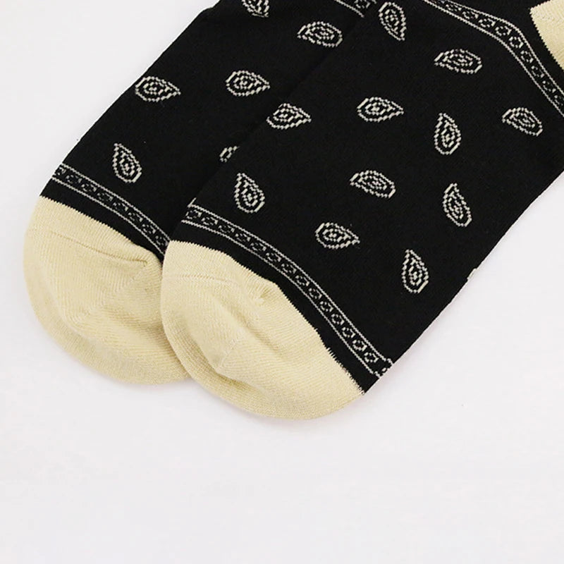 Travis Scott Crew Socks For Men Fashion Casual Socks Male Cactus Jack Bandanas Socks Streetwear Hip Hop Cotton Couple Happy Sock